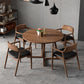 1/2/5 Pcs Round Shape Solid Wood Dinette Table with Ladder Chair Clearhalo 'Dining Room Sets' 'Dining Tables & Seating' 'dining_room_set' 'furn' 'furn_dining_room_set' 'Furniture' 'Kitchen & Dining Furniture' 7687182
