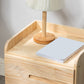 Nightand de table à accentuation de pin scandinave 20 'avec des tiroirs
