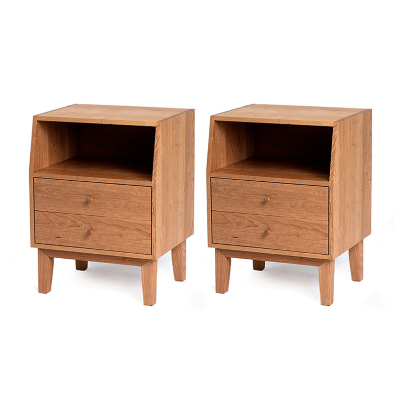 Les tiroirs traditionnels comprenaient une table de nuit à table d'accent 24 "de haut avec les jambes