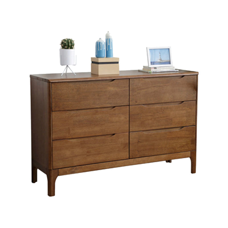 Commode de coffre de rangement moderne commode en bois massif avec 7/6/5/4 tiroirs