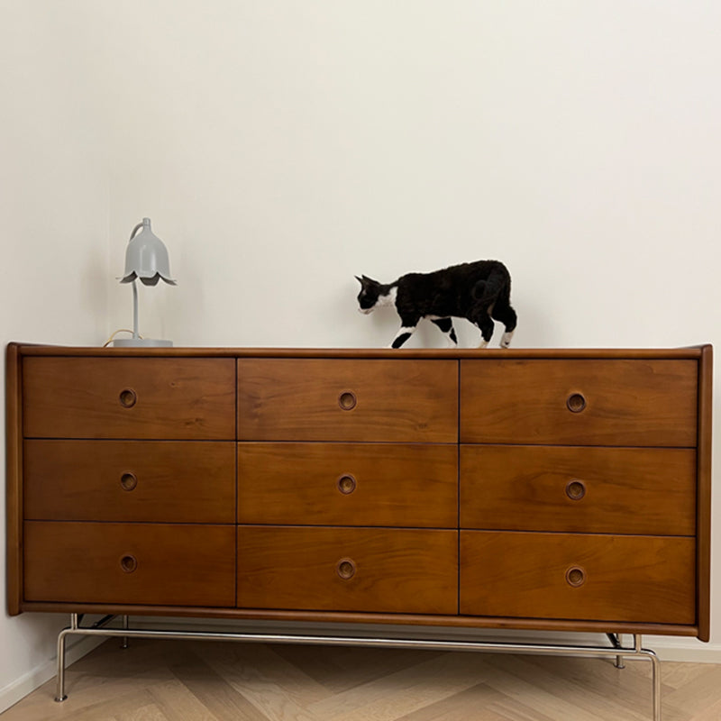 Commode moderne commode coffre en bois massif avec tiroirs 9/6/5