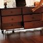 Commode moderne commode coffre en bois massif avec tiroirs 9/6/5