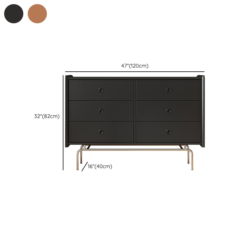 Commode moderne commode coffre en bois massif avec tiroirs 9/6/5