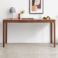 Bruin eiken slaapkamer bureau een enkele lade Parsons Base Writing Desk