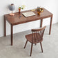 Bruin eiken slaapkamer bureau een enkele lade Parsons Base Writing Desk