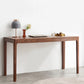 Bruin eiken slaapkamer bureau een enkele lade Parsons Base Writing Desk