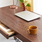 Bruin eiken slaapkamer bureau een enkele lade Parsons Base Writing Desk