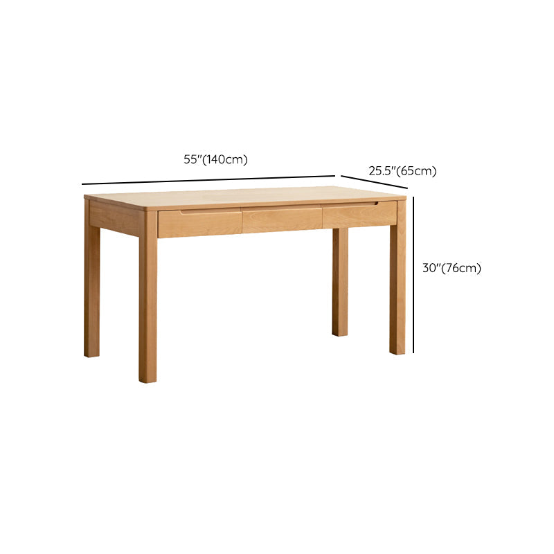 BAME WOOD Home Office scrivania moderna scrivania naturale con cassetto