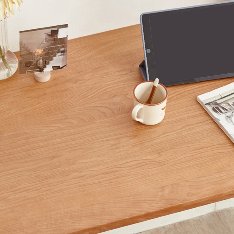 Modern Cable Management Office Desk Bedroom Solid Wood Writing Desk Clearhalo 'furn' 'furn_office_desk' 'Furniture' 'Office Desks' 'Office Furniture' 'office_desk' 7690981