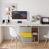 Modern Engineered Wood Office Desk Home Writing Desk with 3-drawer Clearhalo 'furn' 'furn_office_desk' 'Furniture' 'Office Desks' 'Office Furniture' 'office_desk' 7690990