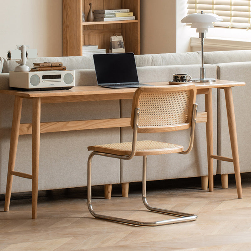 Solid Wood Home Office Desk Contemporary Trestle Base Writing Desk Clearhalo 'furn' 'furn_office_desk' 'Furniture' 'Office Desks' 'Office Furniture' 'office_desk' 7691029