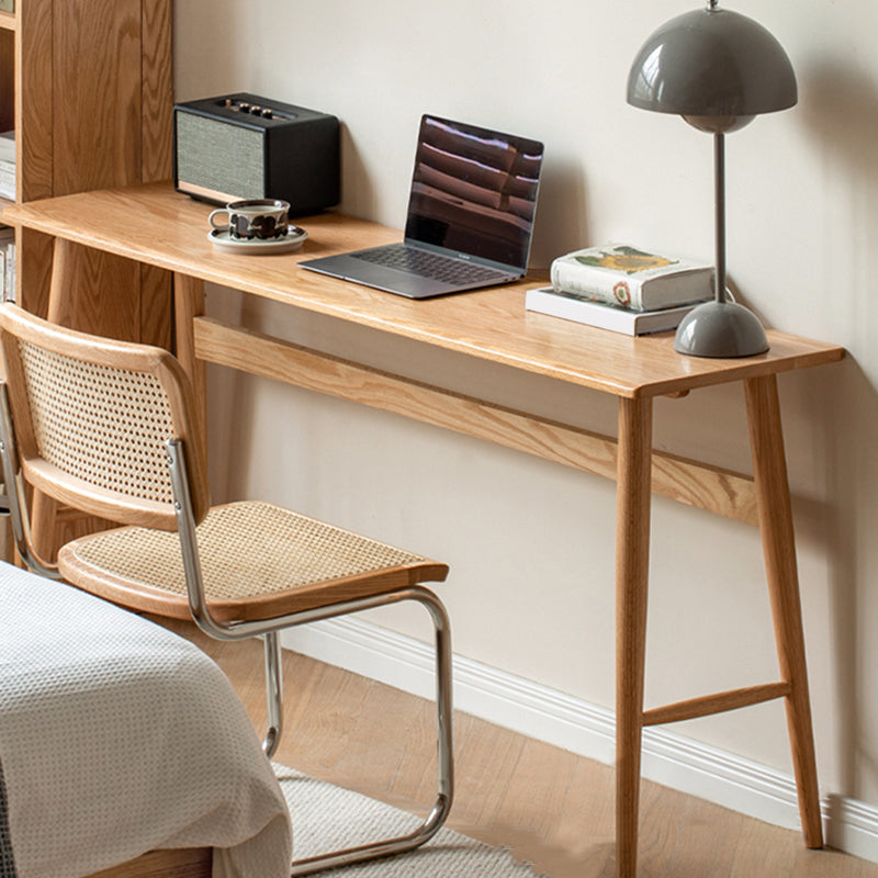 Solid Wood Home Office Desk Contemporary Trestle Base Writing Desk Clearhalo 'furn' 'furn_office_desk' 'Furniture' 'Office Desks' 'Office Furniture' 'office_desk' 7691032