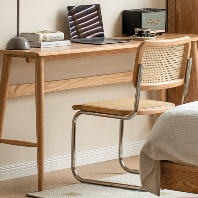 Solid Wood Home Office Desk Contemporary Trestle Base Writing Desk Clearhalo 'furn' 'furn_office_desk' 'Furniture' 'Office Desks' 'Office Furniture' 'office_desk' 7691034