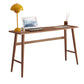 Solid Wood Home Office Desk Contemporary Trestle Base Writing Desk 51"L x 16"W x 30"H Walnut Clearhalo 'furn' 'furn_office_desk' 'Furniture' 'Office Desks' 'Office Furniture' 'office_desk' 7691037
