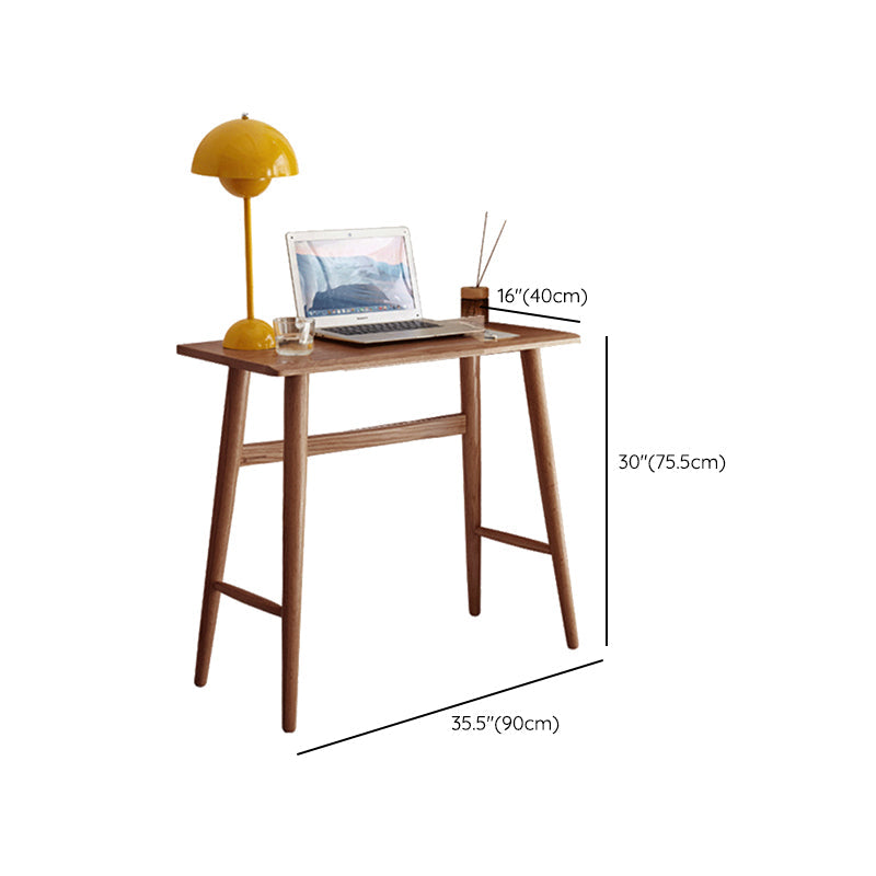 Solid Wood Home Office Desk Contemporary Trestle Base Writing Desk Clearhalo 'furn' 'furn_office_desk' 'Furniture' 'Office Desks' 'Office Furniture' 'office_desk' 7691042