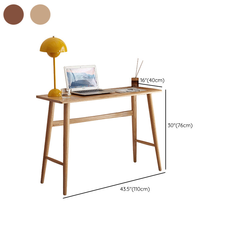 Solid Wood Home Office Desk Contemporary Trestle Base Writing Desk Clearhalo 'furn' 'furn_office_desk' 'Furniture' 'Office Desks' 'Office Furniture' 'office_desk' 7691043