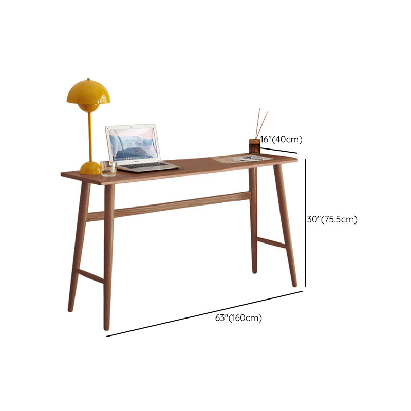 Solid Wood Home Office Desk Contemporary Trestle Base Writing Desk Clearhalo 'furn' 'furn_office_desk' 'Furniture' 'Office Desks' 'Office Furniture' 'office_desk' 7691046