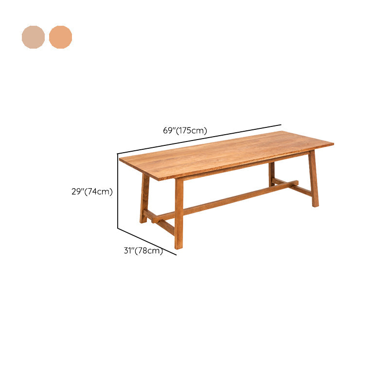 Bureau d'écriture de maison contemporaine Bureau de base en bois massif en bois massif