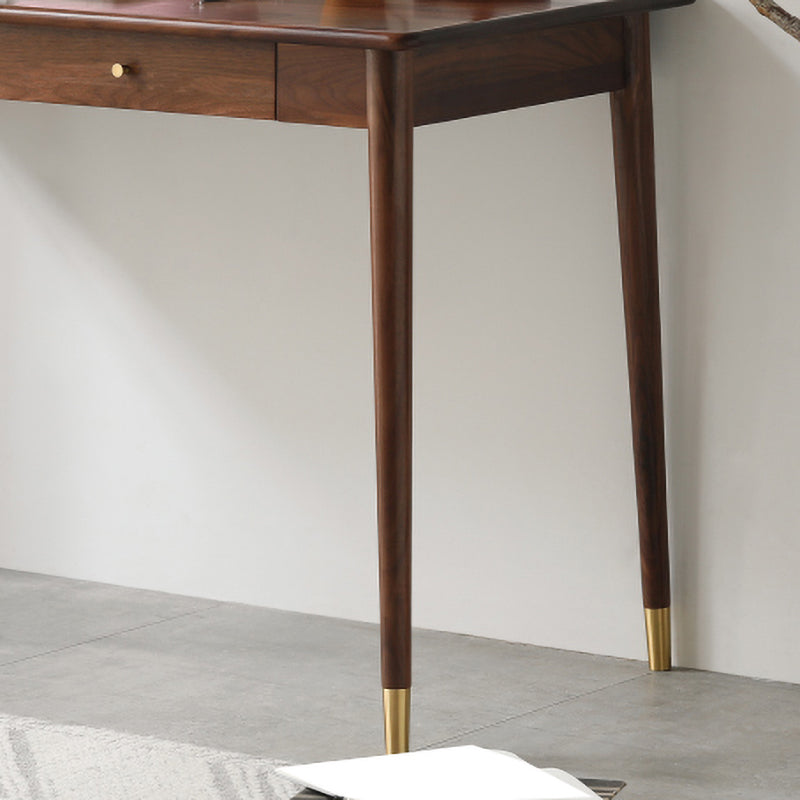 Bedroom Office Desk Solid Wood Legs Parsons Writing Desk with Drawer Clearhalo 'furn' 'furn_office_desk' 'Furniture' 'Office Desks' 'Office Furniture' 'office_desk' 7691091