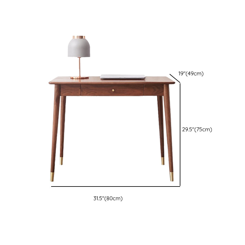 Bedroom Office Desk Solid Wood Legs Parsons Writing Desk with Drawer Clearhalo 'furn' 'furn_office_desk' 'Furniture' 'Office Desks' 'Office Furniture' 'office_desk' 7691093