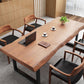 Solid Wood Writing Desk Industrial Style Rectangular Desk for Office