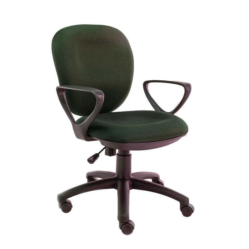Modernism Office Chair with Wheels Desk Chair for Home Living Room Green 1 Piece Fixed Arms Clearhalo 'furn' 'furn_office_chair' 'Furniture' 'Office Chairs' 'Office Furniture' 'office_chair' 7691145