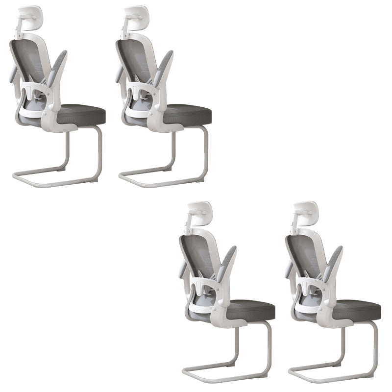 取り外し可能なアームズデスクチェアチルトメカニズムホイールなしの苦痛な人間工学に基づいた椅子