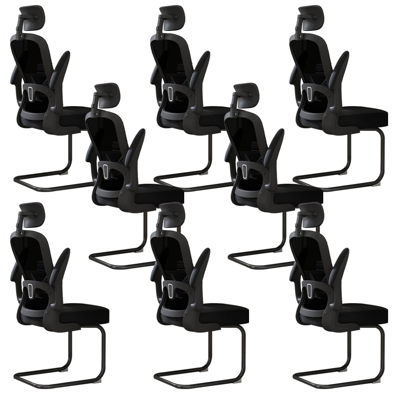 取り外し可能なアームズデスクチェアチルトメカニズムホイールなしの苦痛な人間工学に基づいた椅子