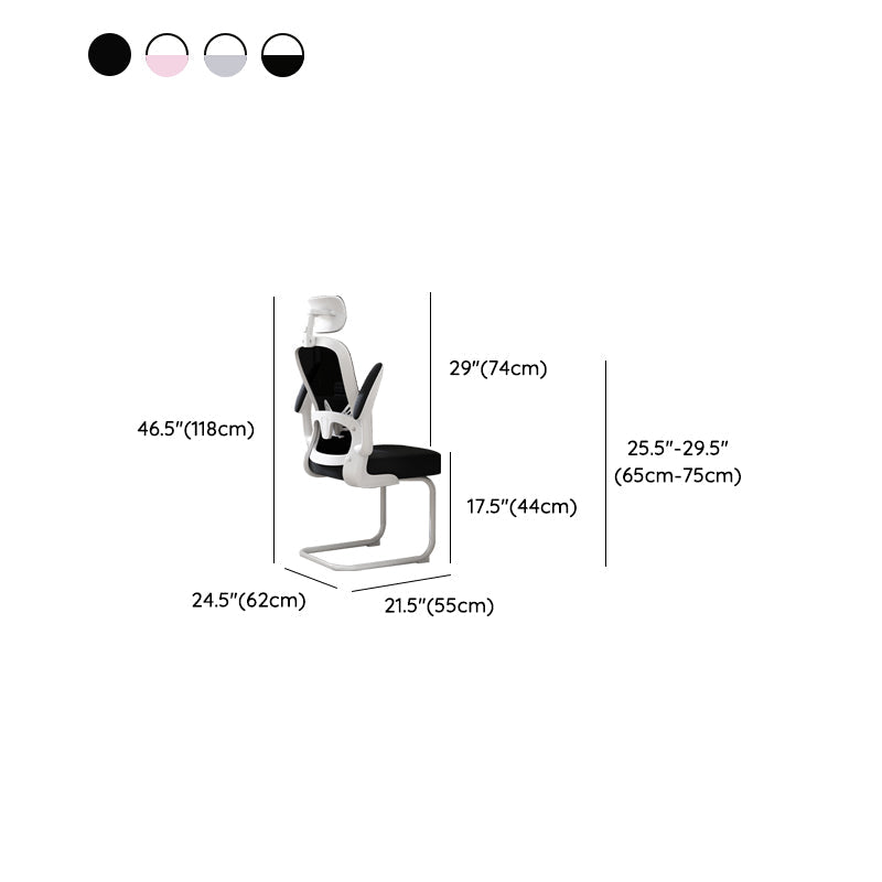 Meccanismo di inclinazione della sedia a braccia rimovibile nessuna sedia ergonomica angosciante senza ruote