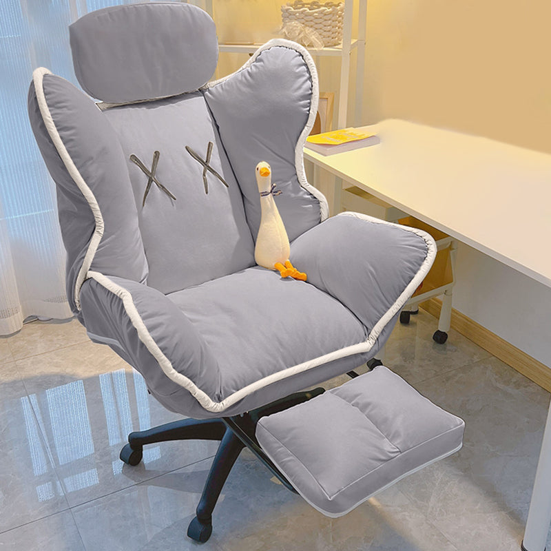 Chaise de bureau contemporaine Nylon Base Swivel Rolling Task Chair avec roues