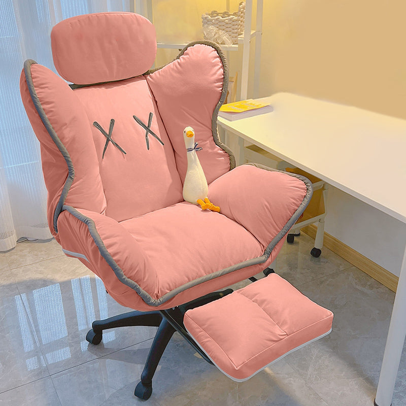 Chaise de bureau contemporaine Nylon Base Swivel Rolling Task Chair avec roues