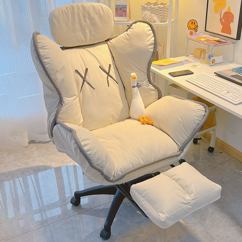 Chaise de bureau contemporaine Nylon Base Swivel Rolling Task Chair avec roues