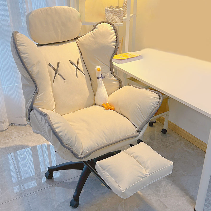 Chaise de bureau contemporaine Nylon Base Swivel Rolling Task Chair avec roues