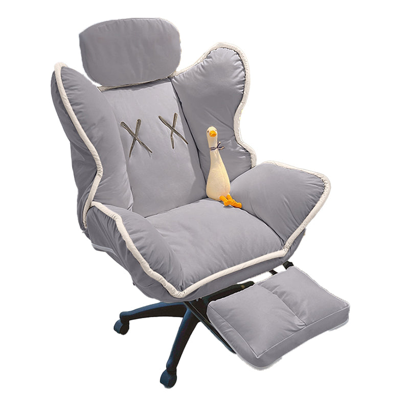 Chaise de bureau contemporaine Nylon Base Swivel Rolling Task Chair avec roues