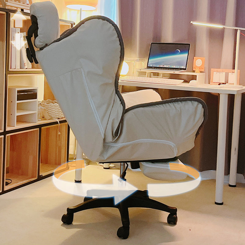 Chaise de bureau contemporaine Nylon Base Swivel Rolling Task Chair avec roues