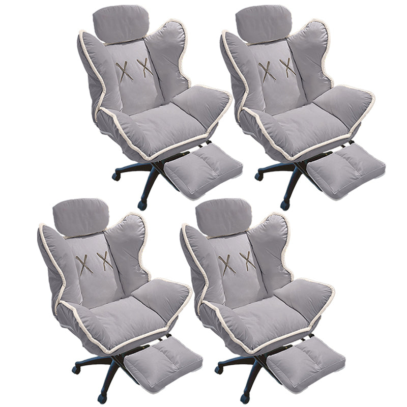 コンテンポラリーオフィスチェアナイロンベーススイベルローリングタスクチェア付き車輪付き