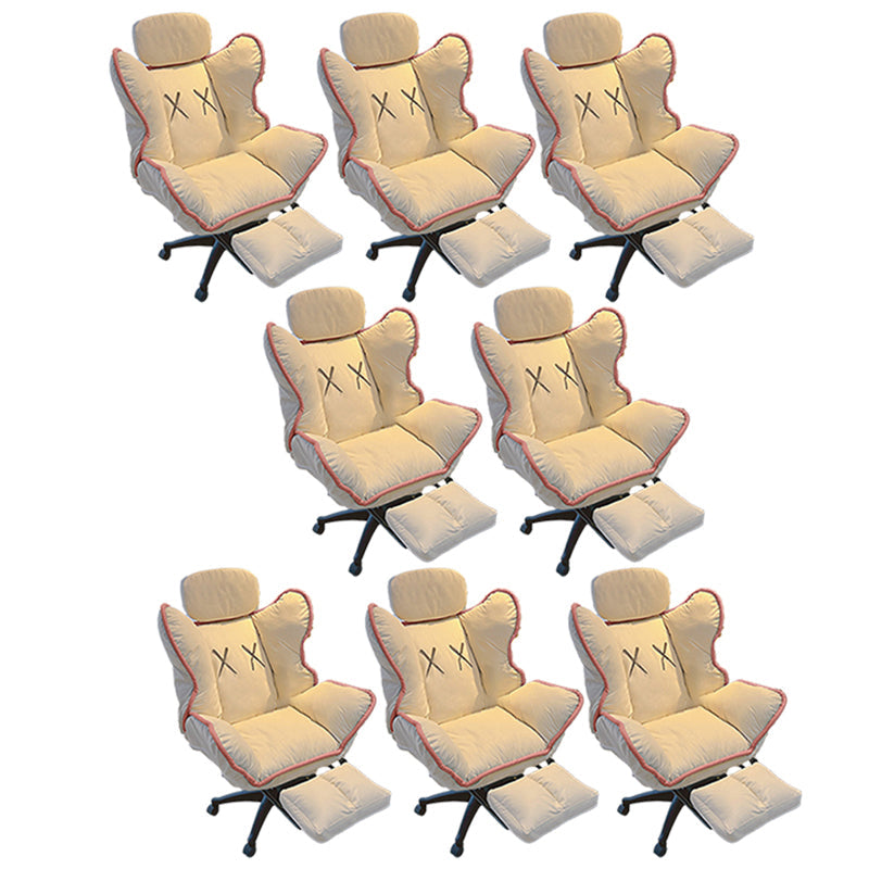 Chaise de bureau contemporaine Nylon Base Swivel Rolling Task Chair avec roues
