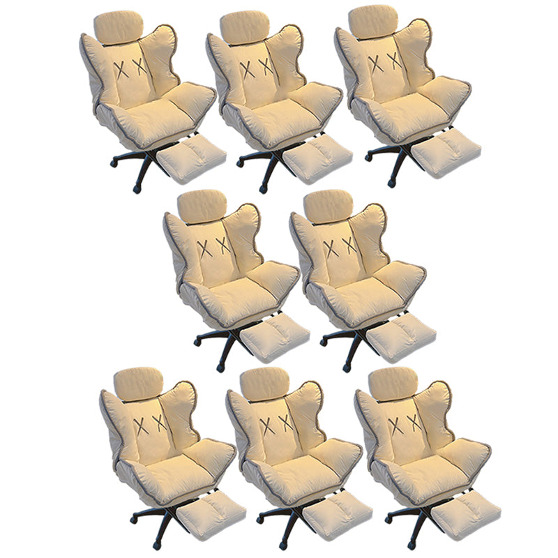 Chaise de bureau contemporaine Nylon Base Swivel Rolling Task Chair avec roues