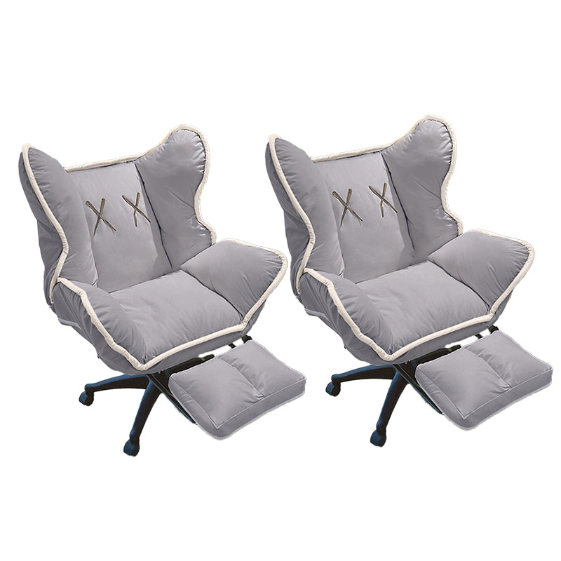 Chaise de bureau contemporaine Nylon Base Swivel Rolling Task Chair avec roues