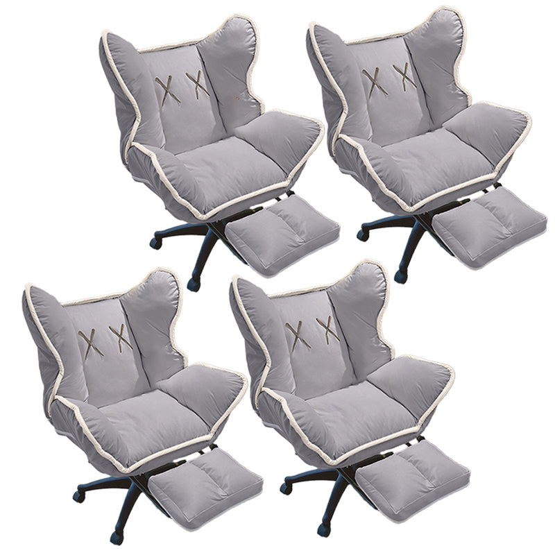 コンテンポラリーオフィスチェアナイロンベーススイベルローリングタスクチェア付き車輪付き