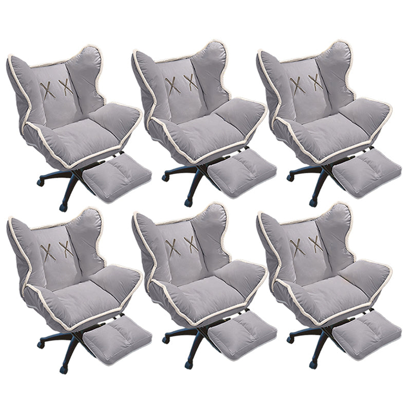 コンテンポラリーオフィスチェアナイロンベーススイベルローリングタスクチェア付き車輪付き