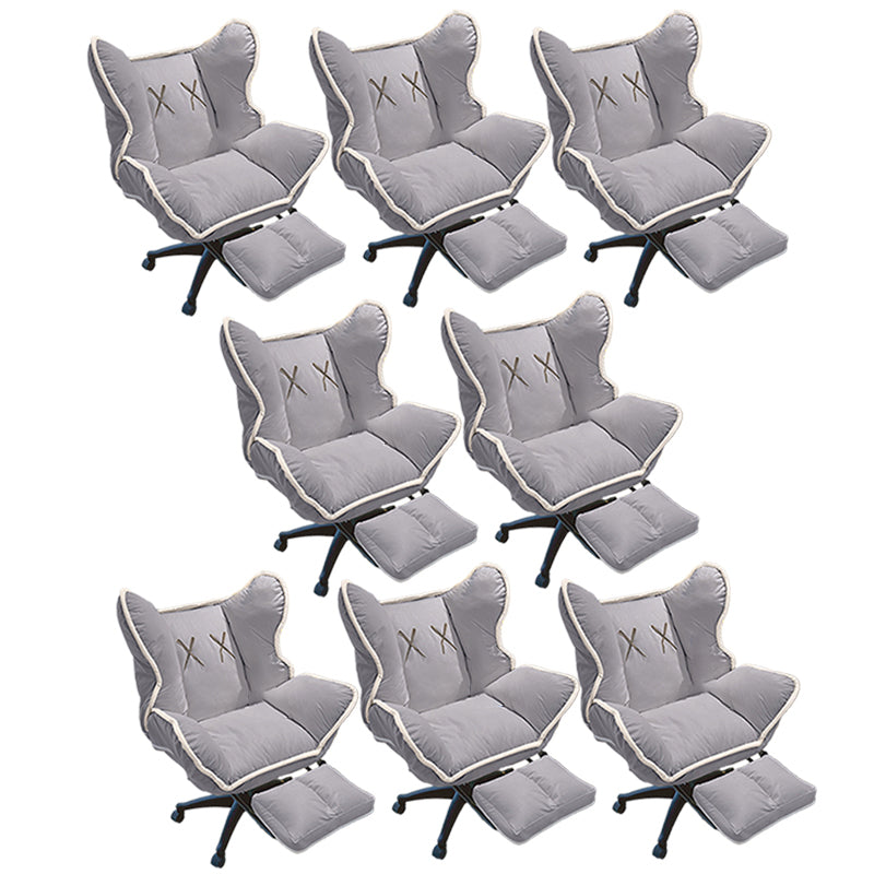 Chaise de bureau contemporaine Nylon Base Swivel Rolling Task Chair avec roues