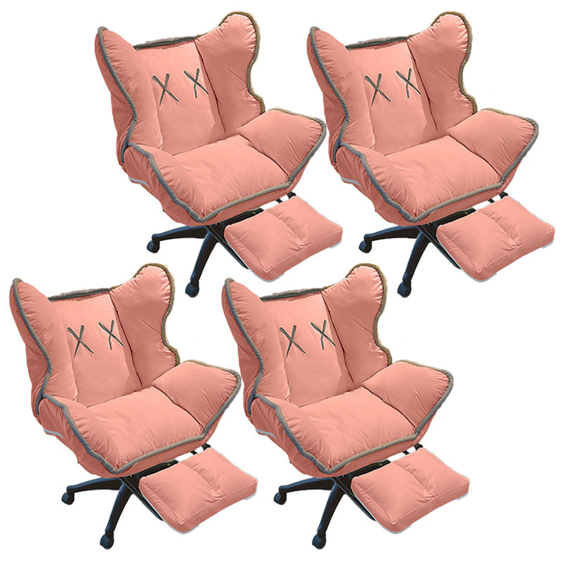 Chaise de bureau contemporaine Nylon Base Swivel Rolling Task Chair avec roues