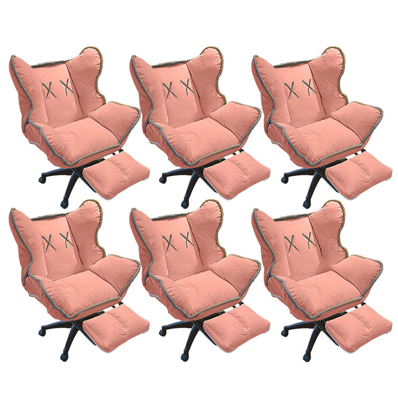 Chaise de bureau contemporaine Nylon Base Swivel Rolling Task Chair avec roues