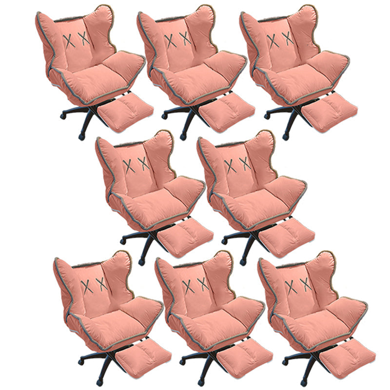 Chaise de bureau contemporaine Nylon Base Swivel Rolling Task Chair avec roues