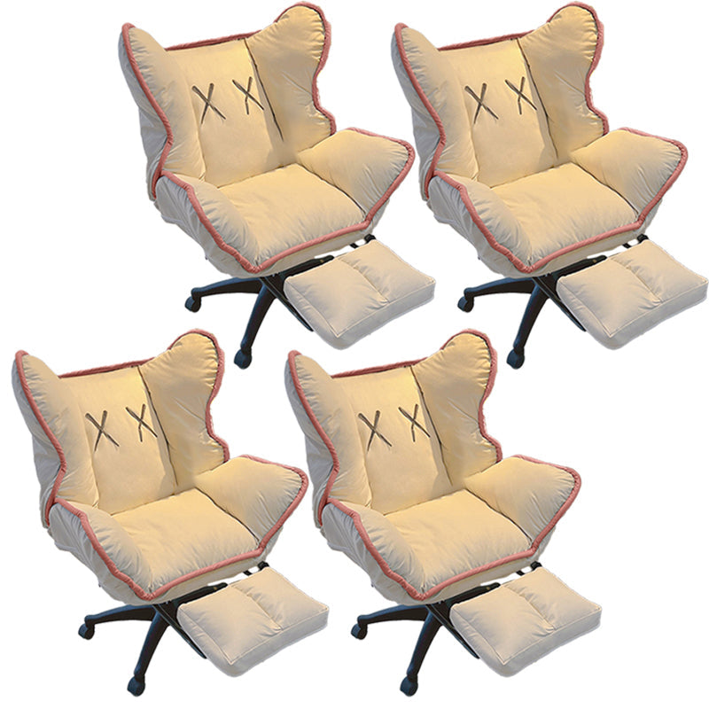 Chaise de bureau contemporaine Nylon Base Swivel Rolling Task Chair avec roues