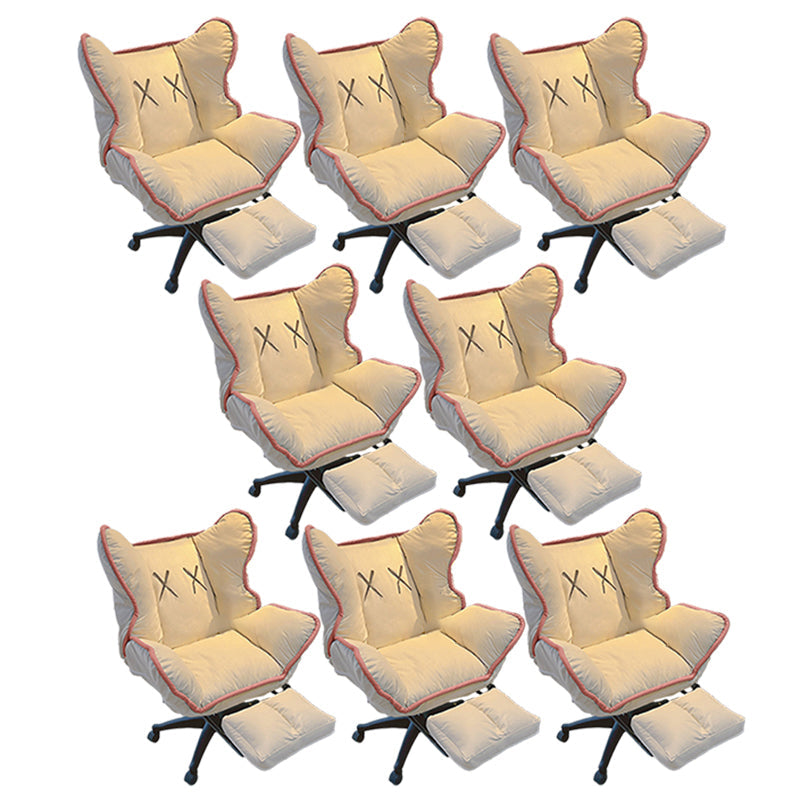 Chaise de bureau contemporaine Nylon Base Swivel Rolling Task Chair avec roues