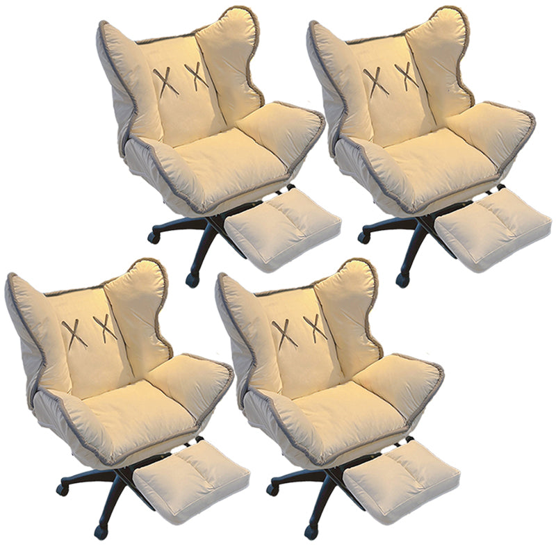 コンテンポラリーオフィスチェアナイロンベーススイベルローリングタスクチェア付き車輪付き