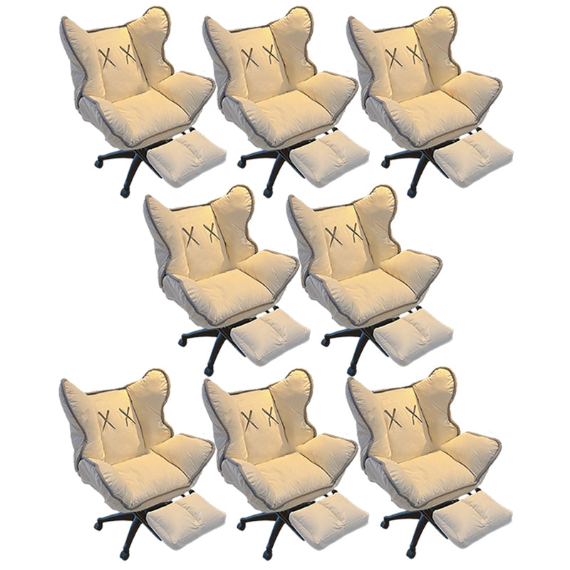 Chaise de bureau contemporaine Nylon Base Swivel Rolling Task Chair avec roues