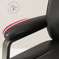 Modern Office Chair No Wheels Leather Desk Chair for Meeting Room